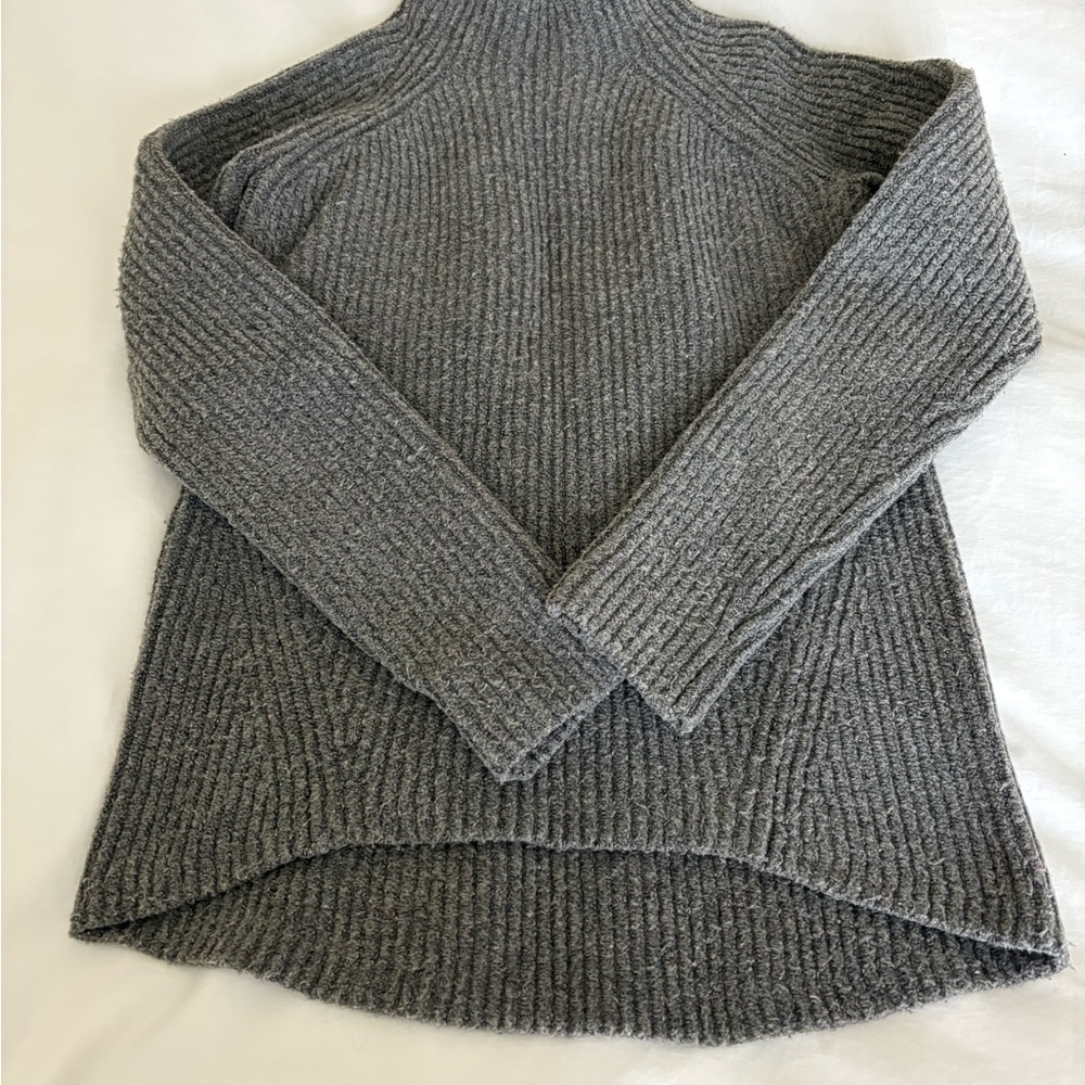 Madewell mock neck wool blend Cozy Gray Women's Sweater XS